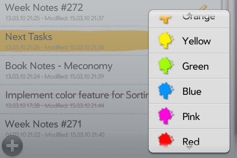 Select a Color Select a Color (Sorting Thoughts for webOS)
