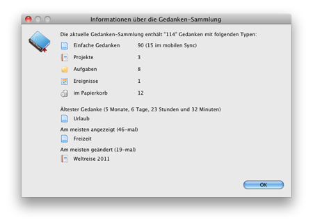 Gedanken-Sammlung Details